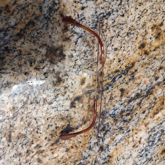 Vintage Tura 197 Eyeglasses Oval Bronze Frame 45-20-145 Made in Italy Unisex Ret - Picture 12 of 13